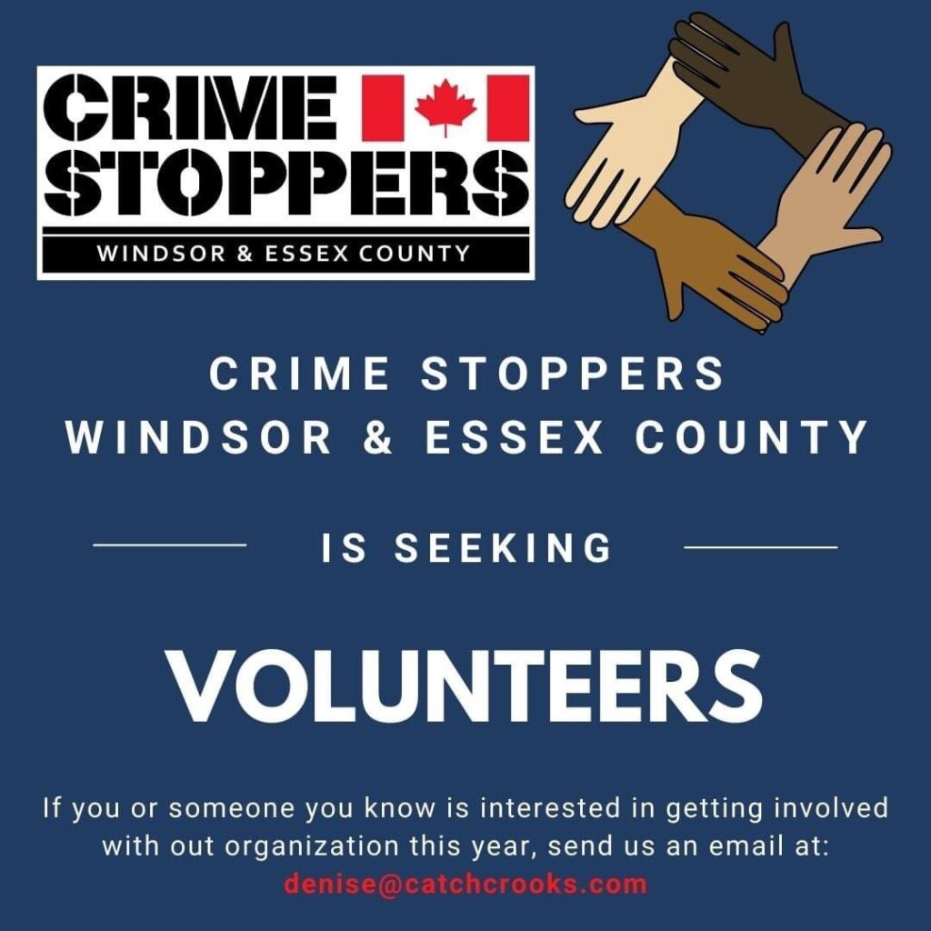 crime stoppers poster looking for volunteers