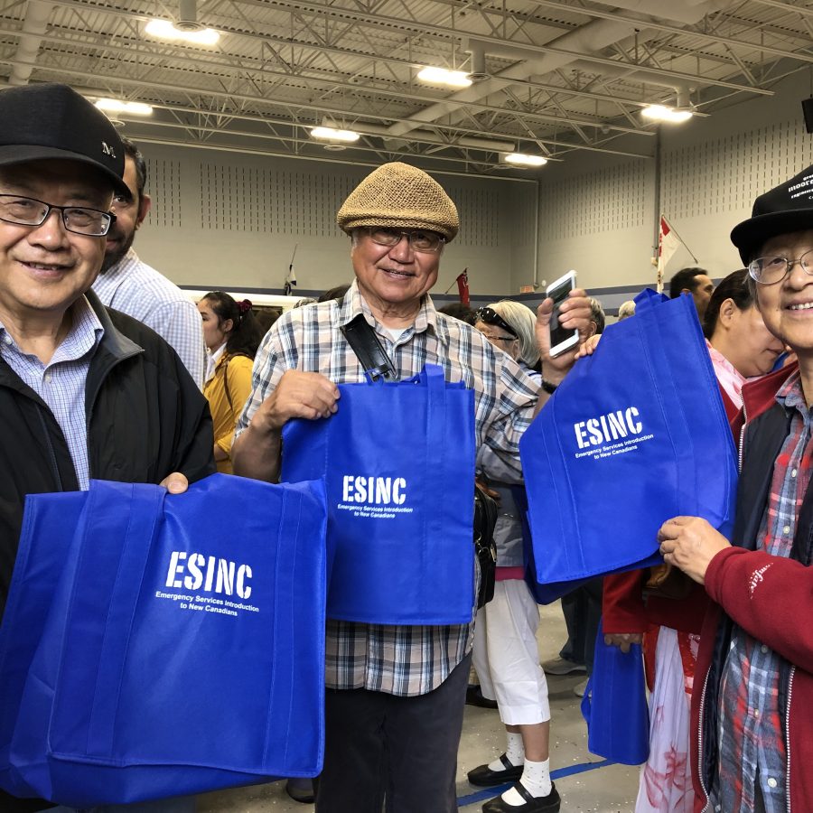 Group holding ESINC bags